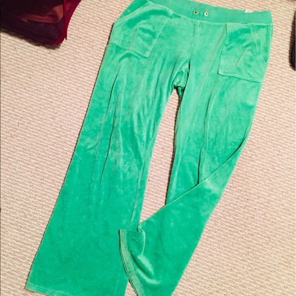 JUICY COUTURE sz L Retro Kelly green tracksuit - Picture 7 of 7